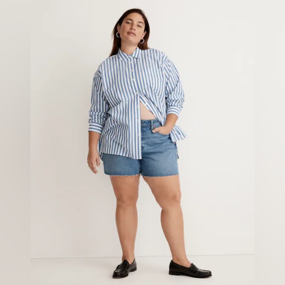 Madewell Curvy Perfect Jean Short Swanset Wash 22W
